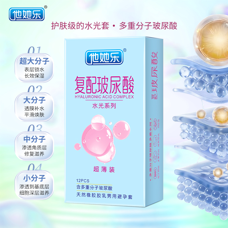 四重分子玻尿酸立體保濕_他她樂(lè)護(hù)膚級(jí)水光套_超薄貼合批發(fā)